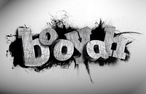 3d typography