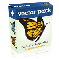 Premium Vector Pack – Colorful Butterflies