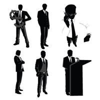 Best of, Free Vector Business People Silhouette Packs