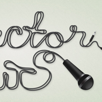 Create a Microphone Illustration and Cable Text Effect – Vector Premium Tutorial