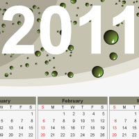 2011 Vector Calendars – Vector Freebie