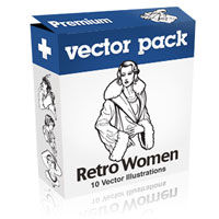 Premium Vector Pack – Retro Women