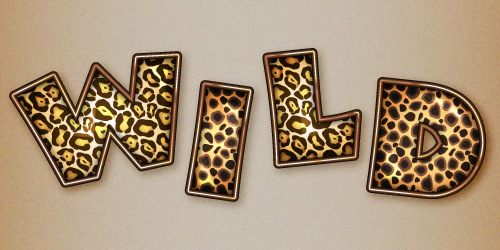 Animal Print Font