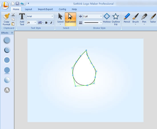 drawing water drop