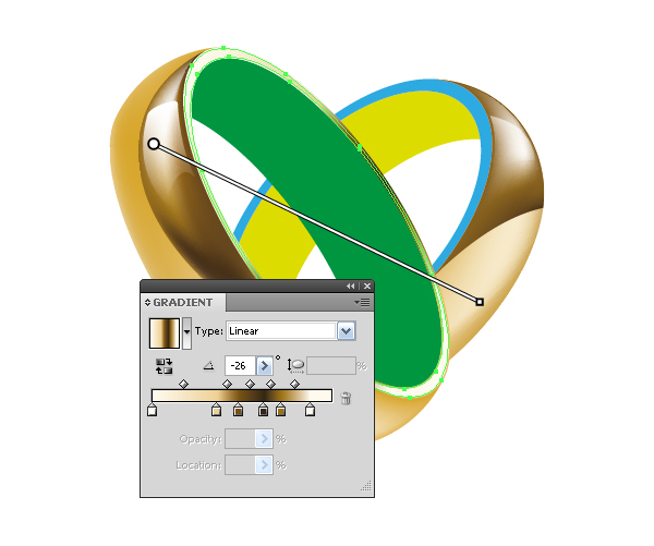 Do the same procedures with the flat end of another ring