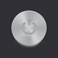 Create a Steel, Vector Power Button Set