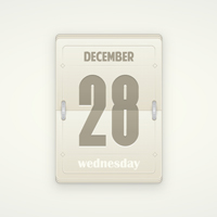 Create a Vector, Daily Flip Calendar