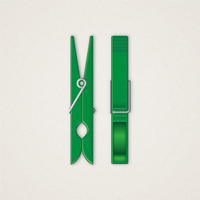 Create a Detailed, Vector Clothespin Illustration