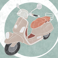 How to Create a Line Art Vintage Vector Scooter in Illustrator