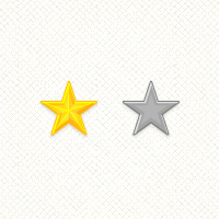 Create a Set of Detailed, Vector Rating Stars