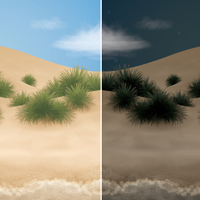 Go from Day to Night with a Beach Scene in Adobe Illustrator