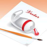 How to Create a Tube of Paint and a Brush, Using Adobe Illustrator