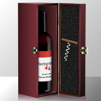 How to Illustrate an Elegant Bottle of Wine in a Gift Box