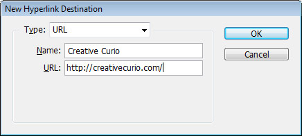 Step 2 - Destination Type: URL