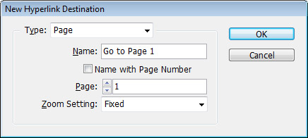 Step 2 - Destination Type: Page
