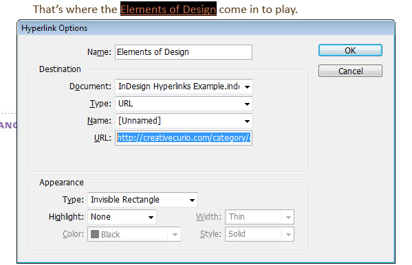 Hyperlink Type - URL