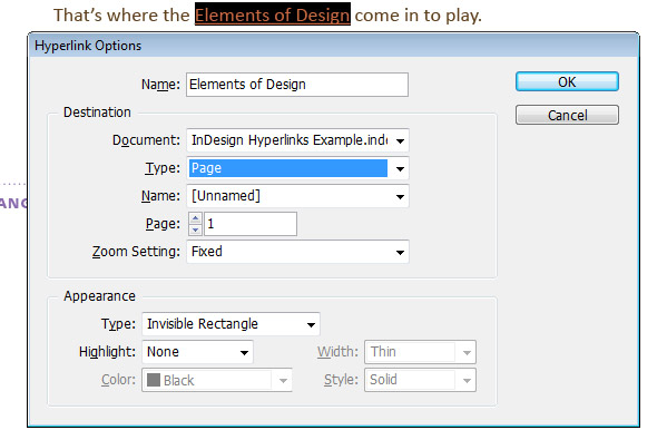 Step 3 - Type: Page